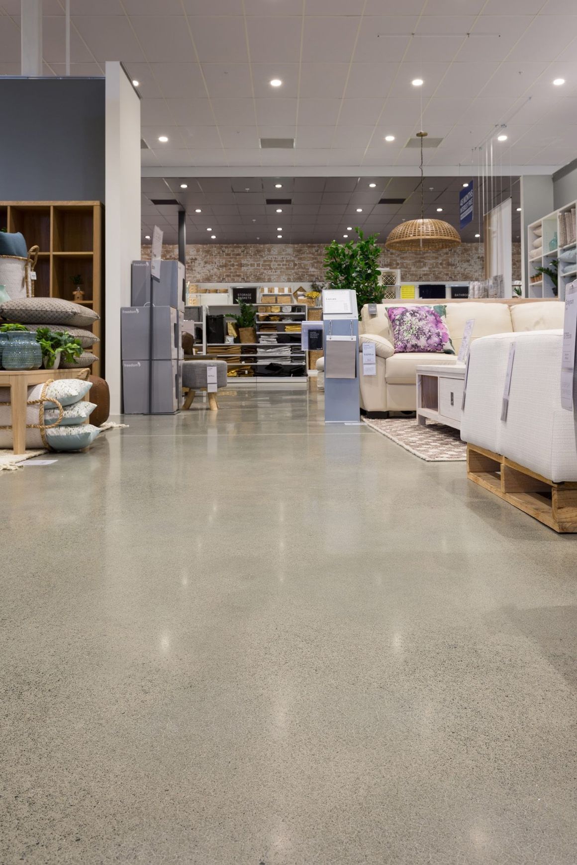 Diamond Polished Concrete Floor - Beach House