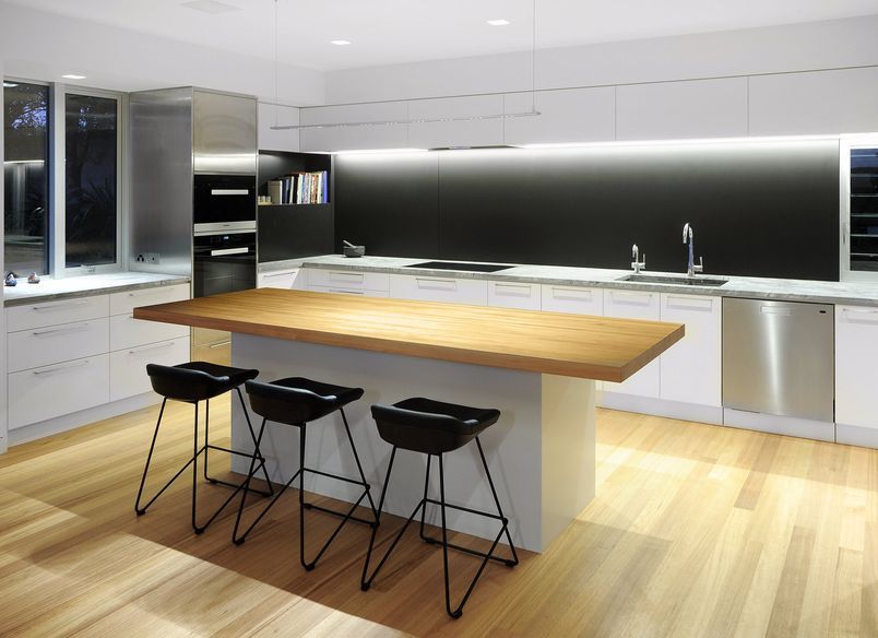 Campbells Bay Kitchen steel and stone