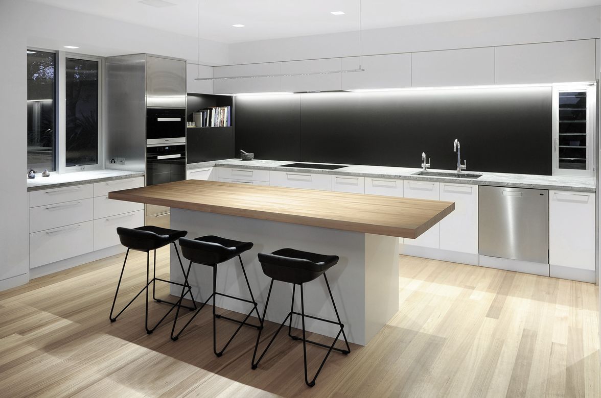 Campbells Bay Kitchen steel and stone