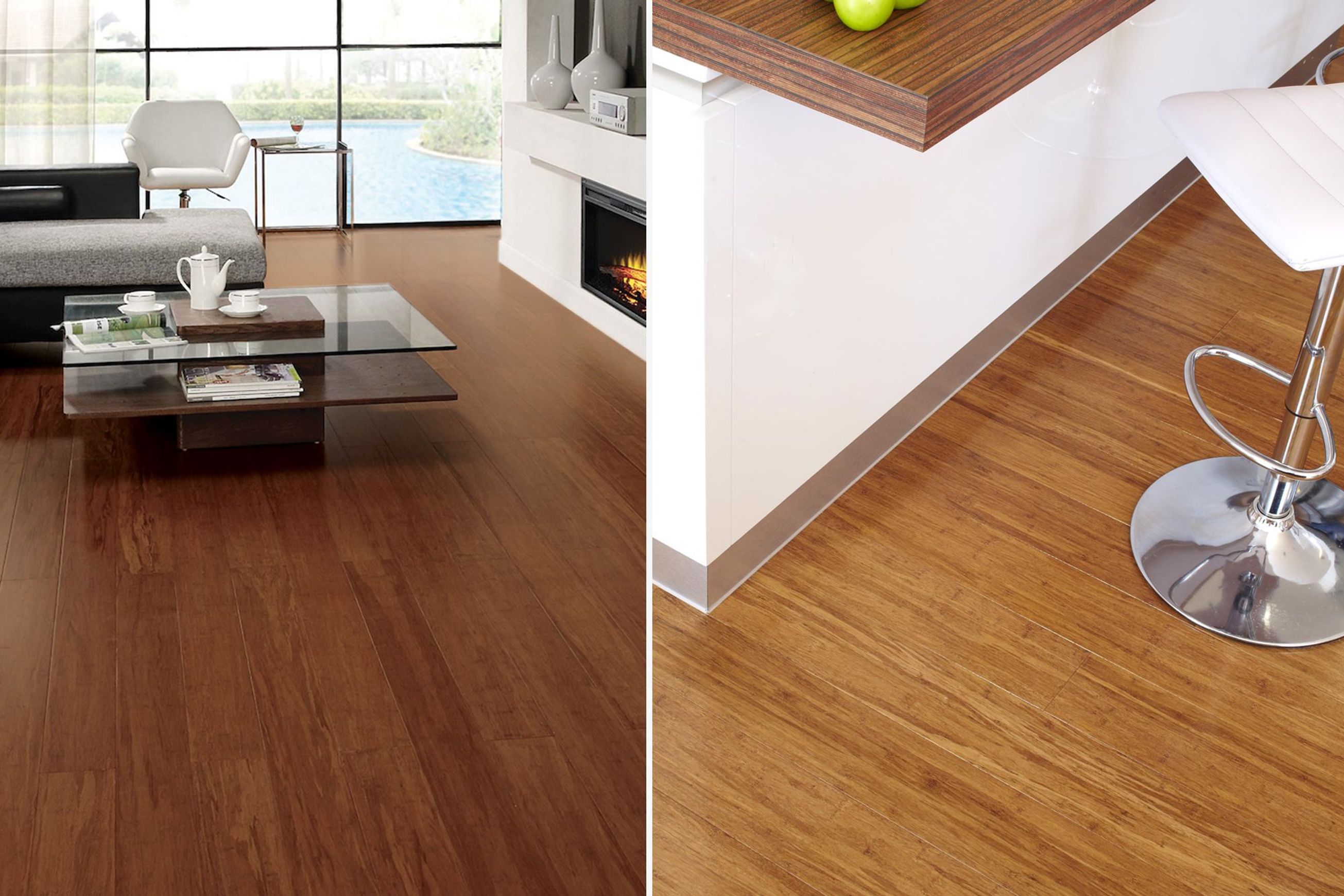 Compressed Bamboo Flooring - Coffee and Natural
