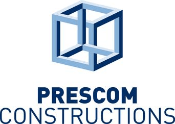 Prescom Constructions professional logo