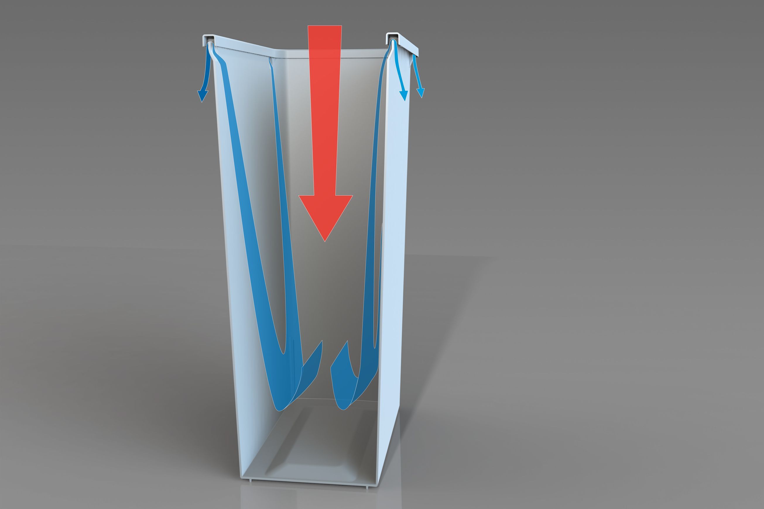 Compact Bin Storage - 2 x 40 Litre Bucket - Handle Pull