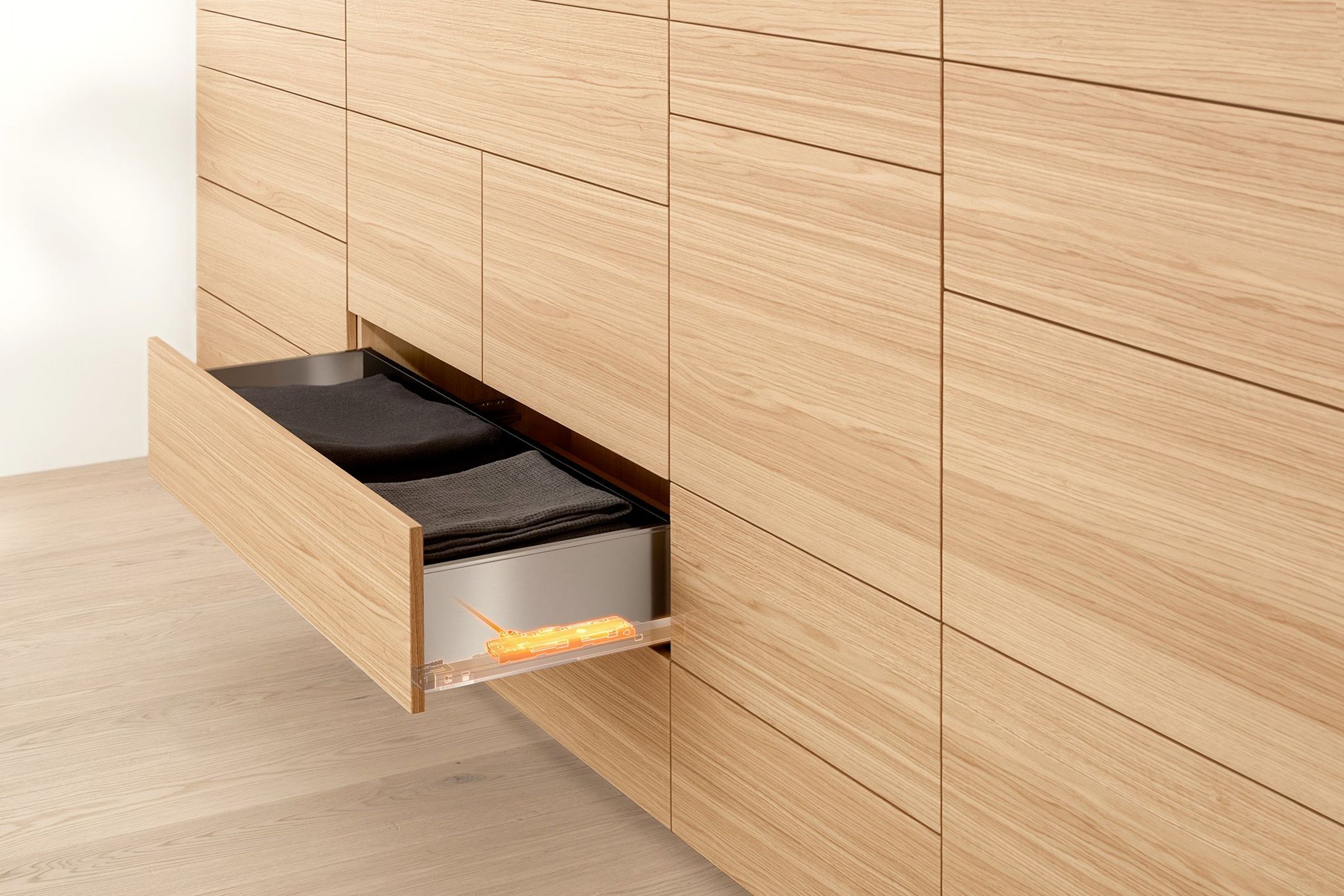 Handle-less Cabinetry