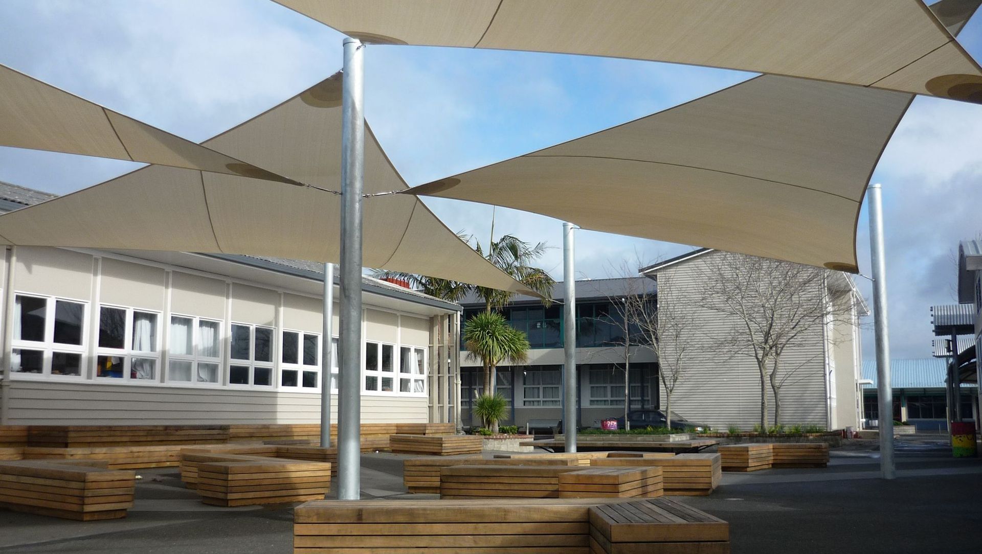 Rangitoto College Courtyards banner