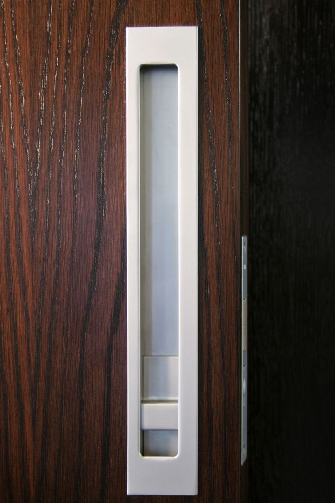 HB1480 Off-Set Flush Pull Lock Set for Sliding and Hinge Doors