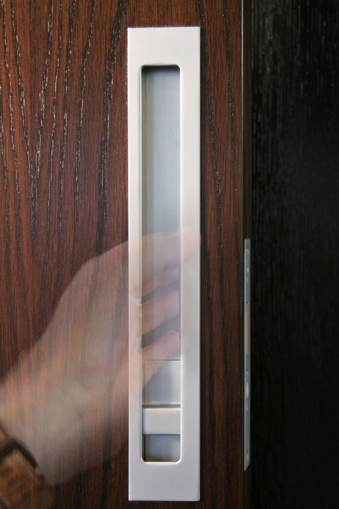 HB1480 Off-Set Flush Pull Lock Set for Sliding and Hinge Doors