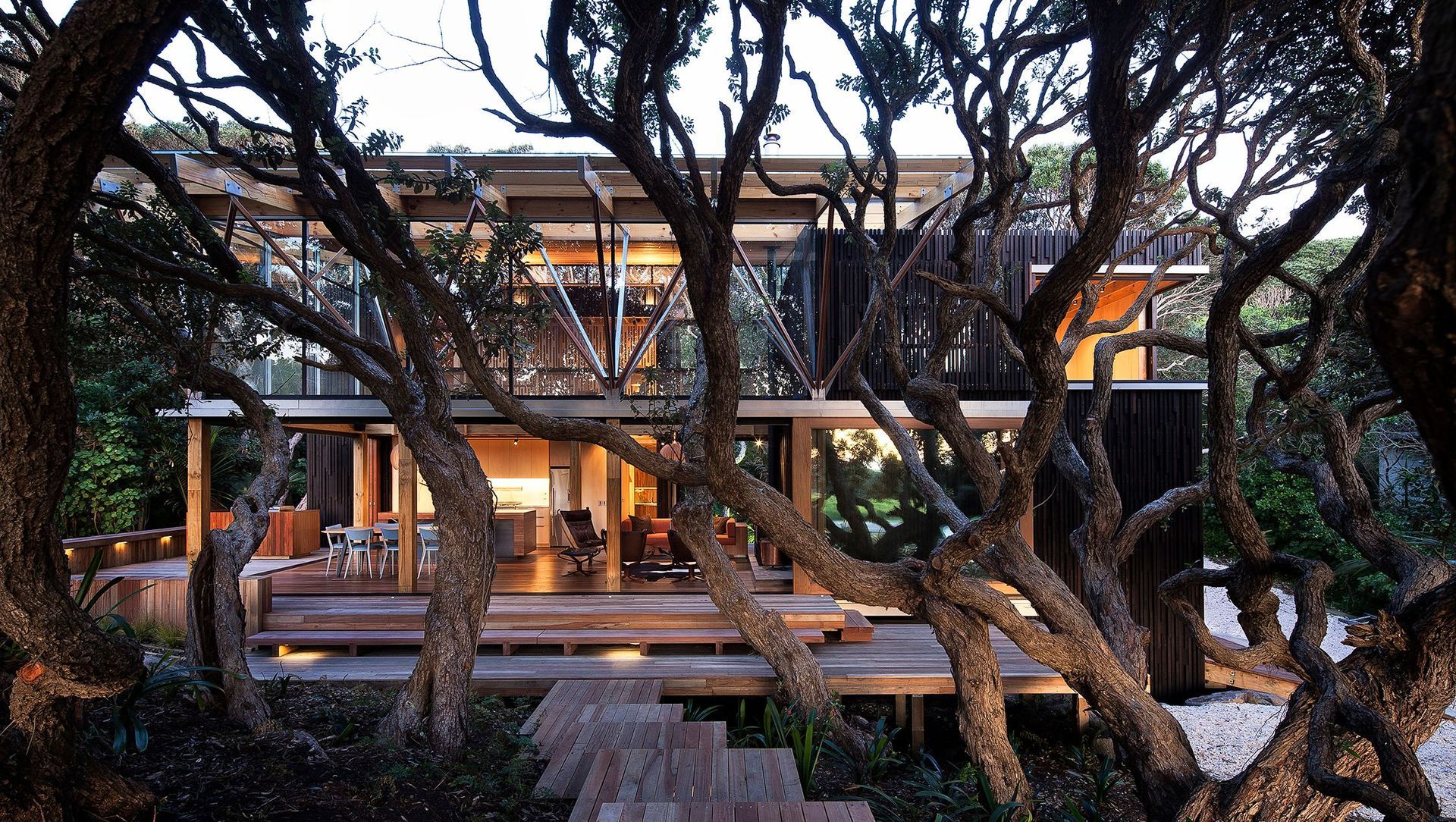 Under Pohutukawa banner