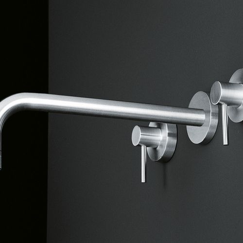 Minimal Wall-mounted Tap Pair