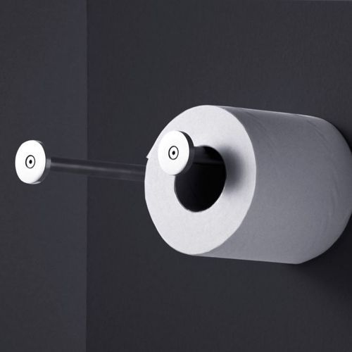 Minimal Toilet Roll Holder by Boffi
