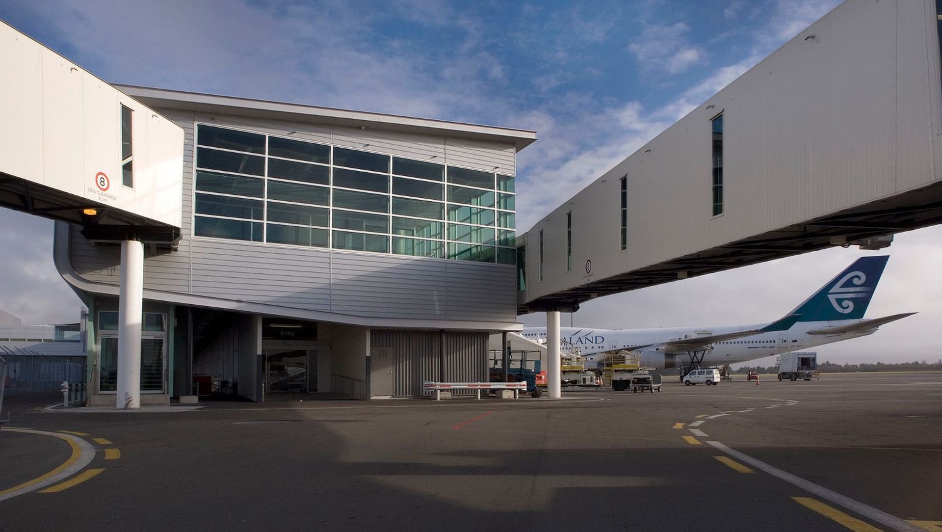 Christchurch International Airport banner