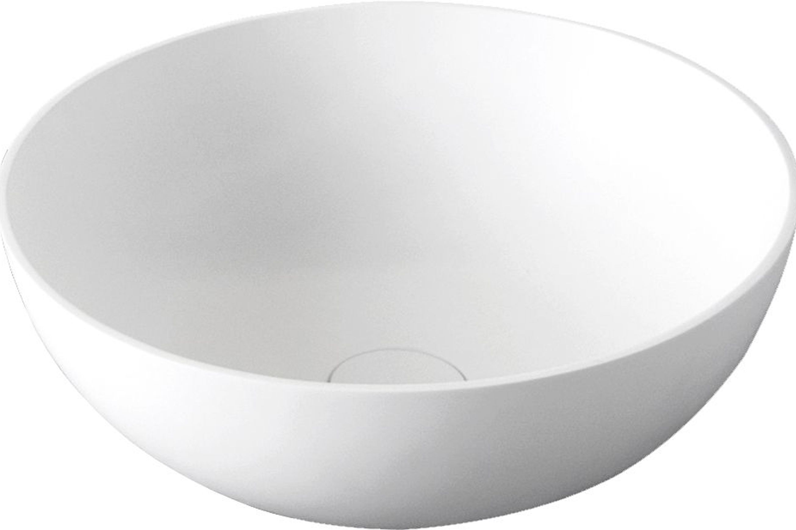 Super-Thin Round Vessel Basin Solid Surface