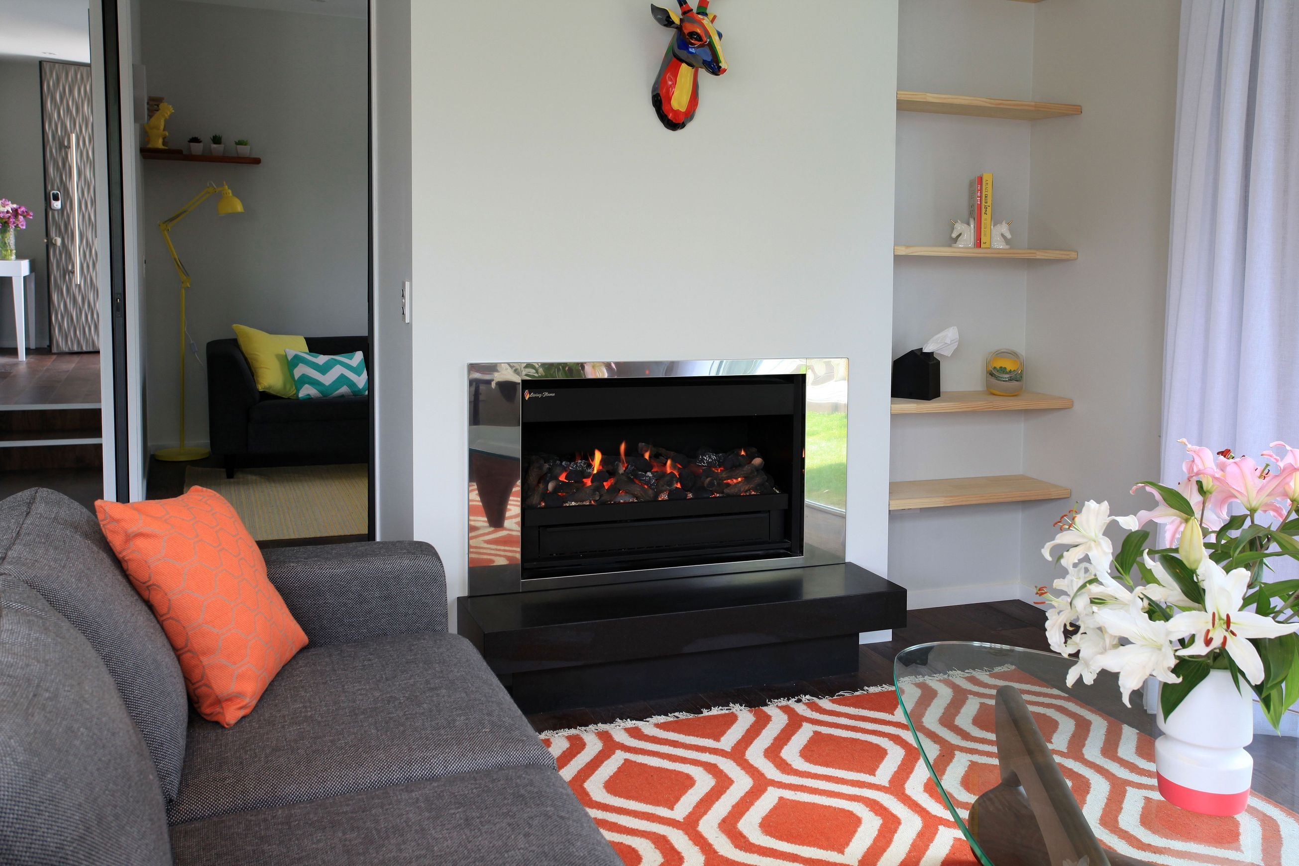 Thermoflow Open Gas Fireplace