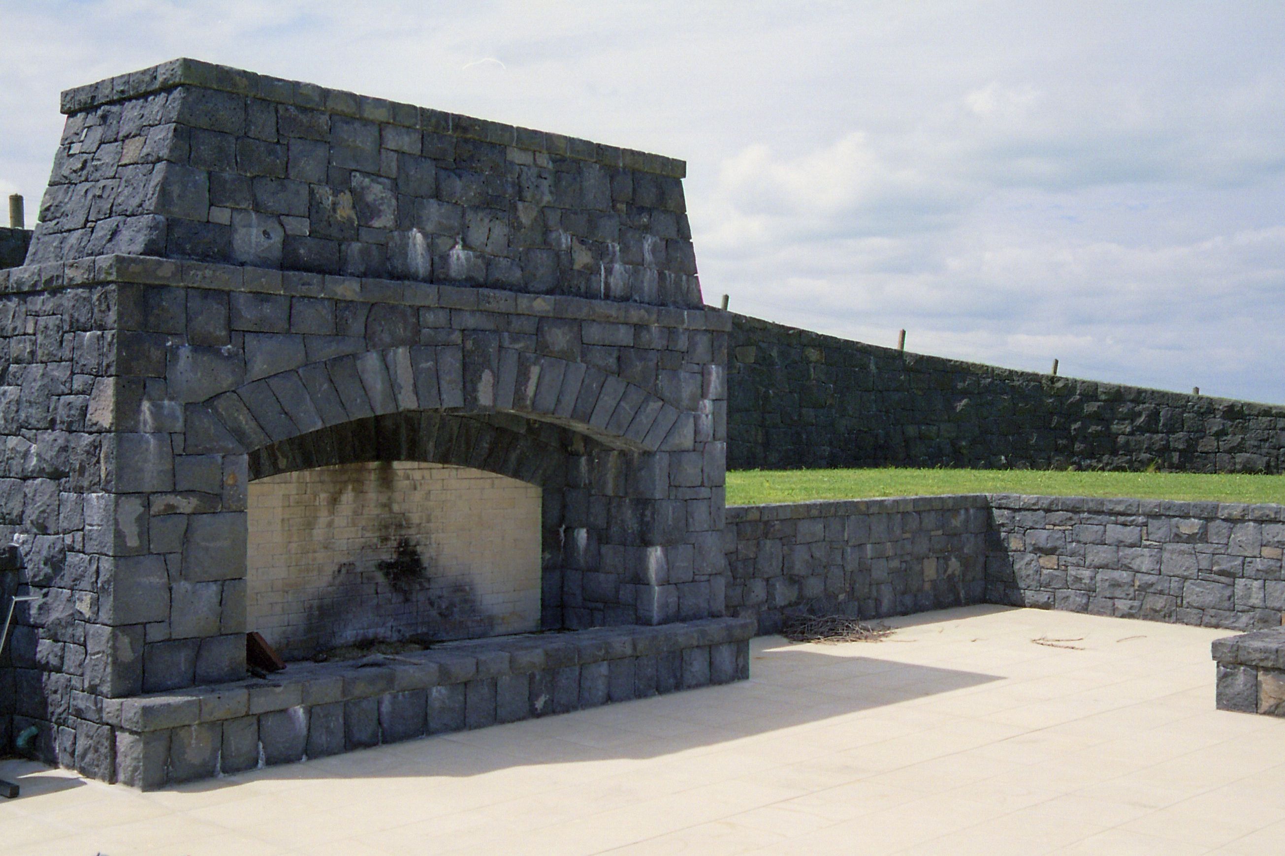 Stone Fireplaces & Chimneys
