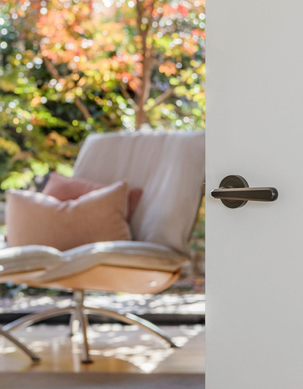 Rounded and curved hardware are becoming popular choices.