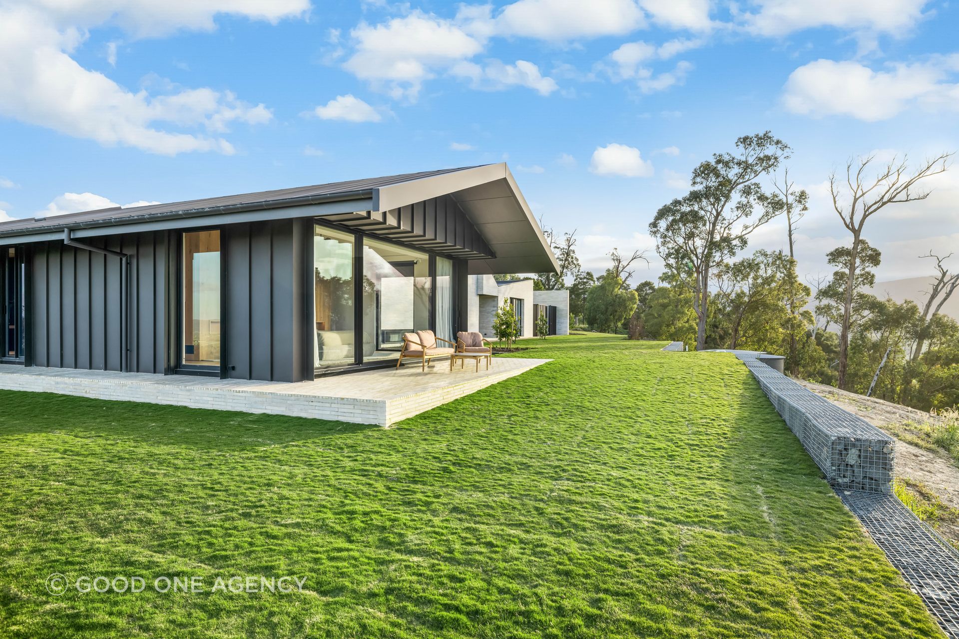 Exterior cladding in Colorbond Matt Monument