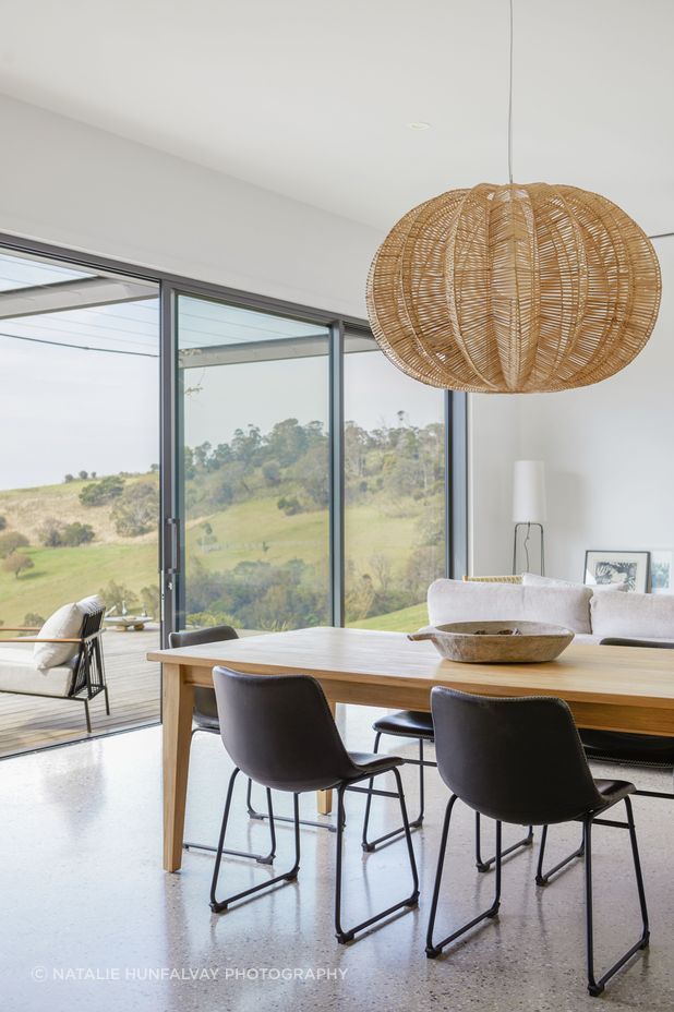 The muted tones allow the view to shine.