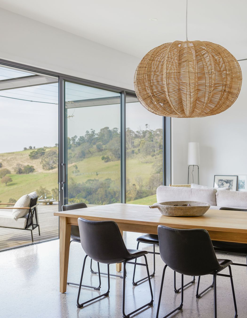 The muted tones allow the view to shine.