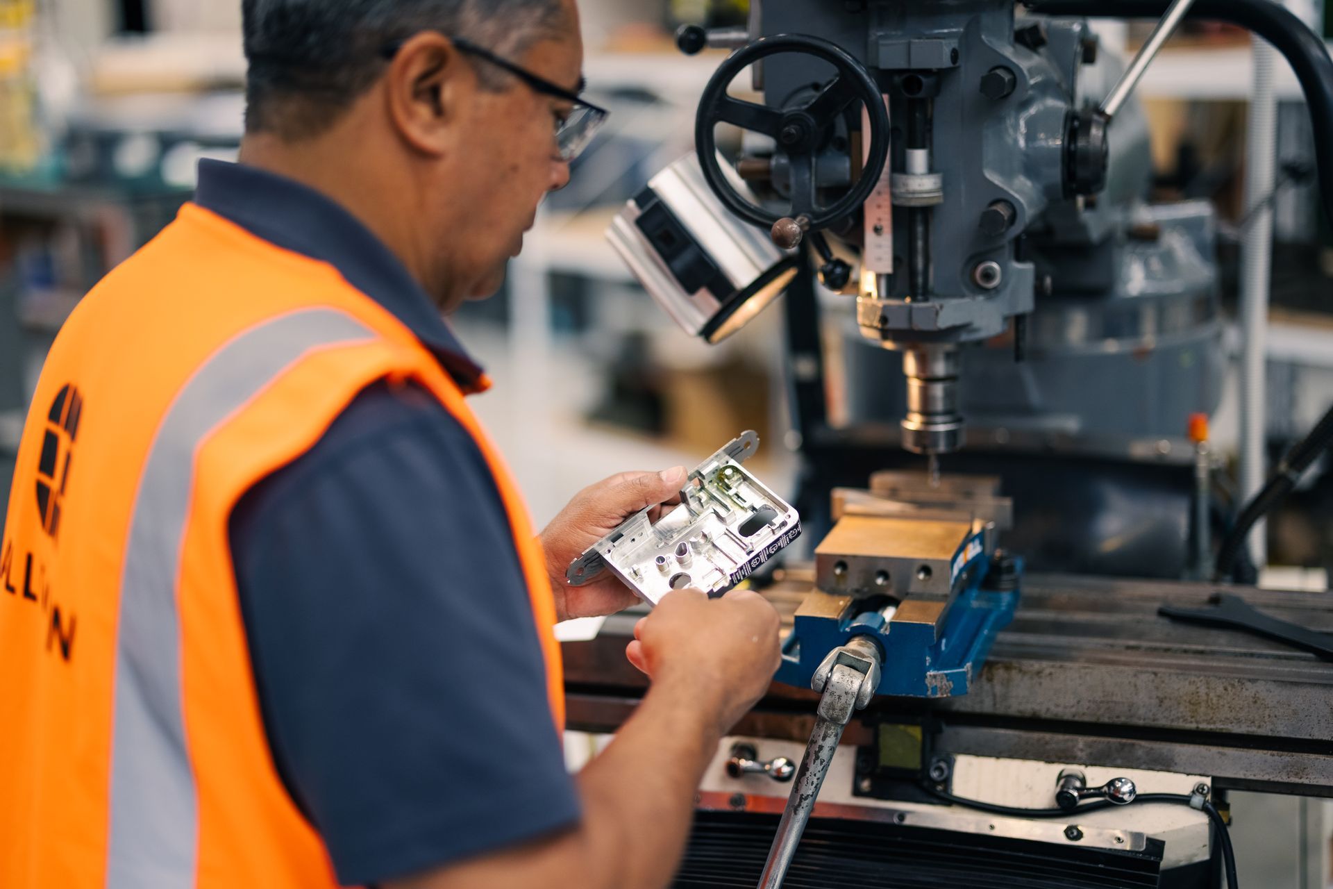 Prototyping using a milling machine for testing a mortice lock case.