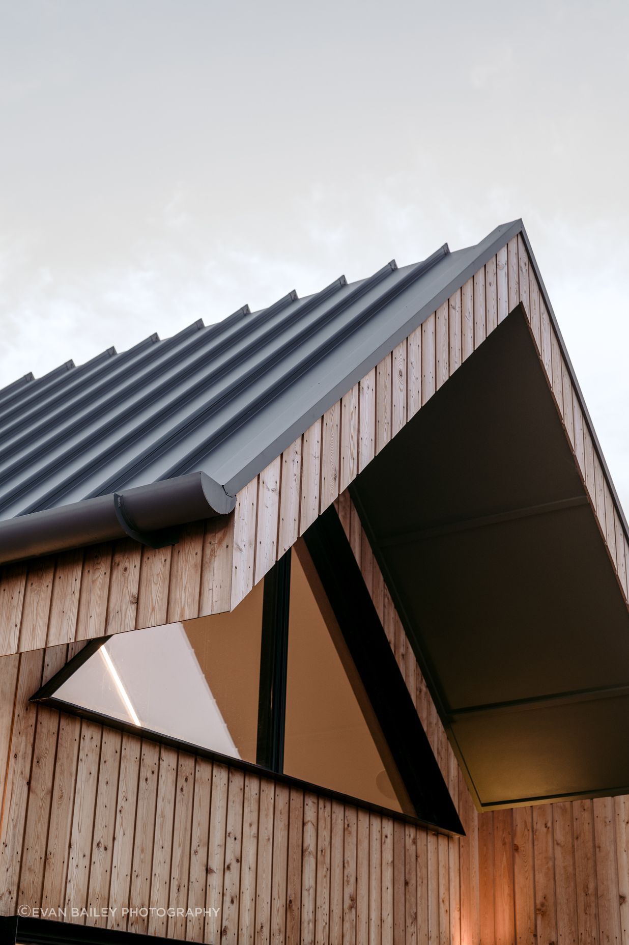 Siberian larch timber cladding encases the property, protecting it from the southerly winds.