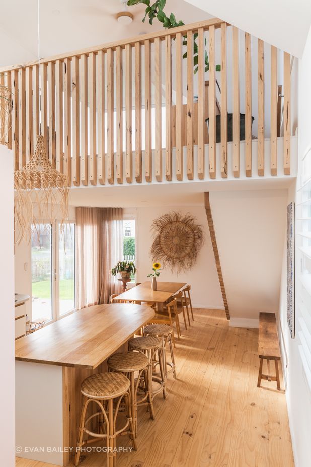 The love of timber inside the Sea Dragon.