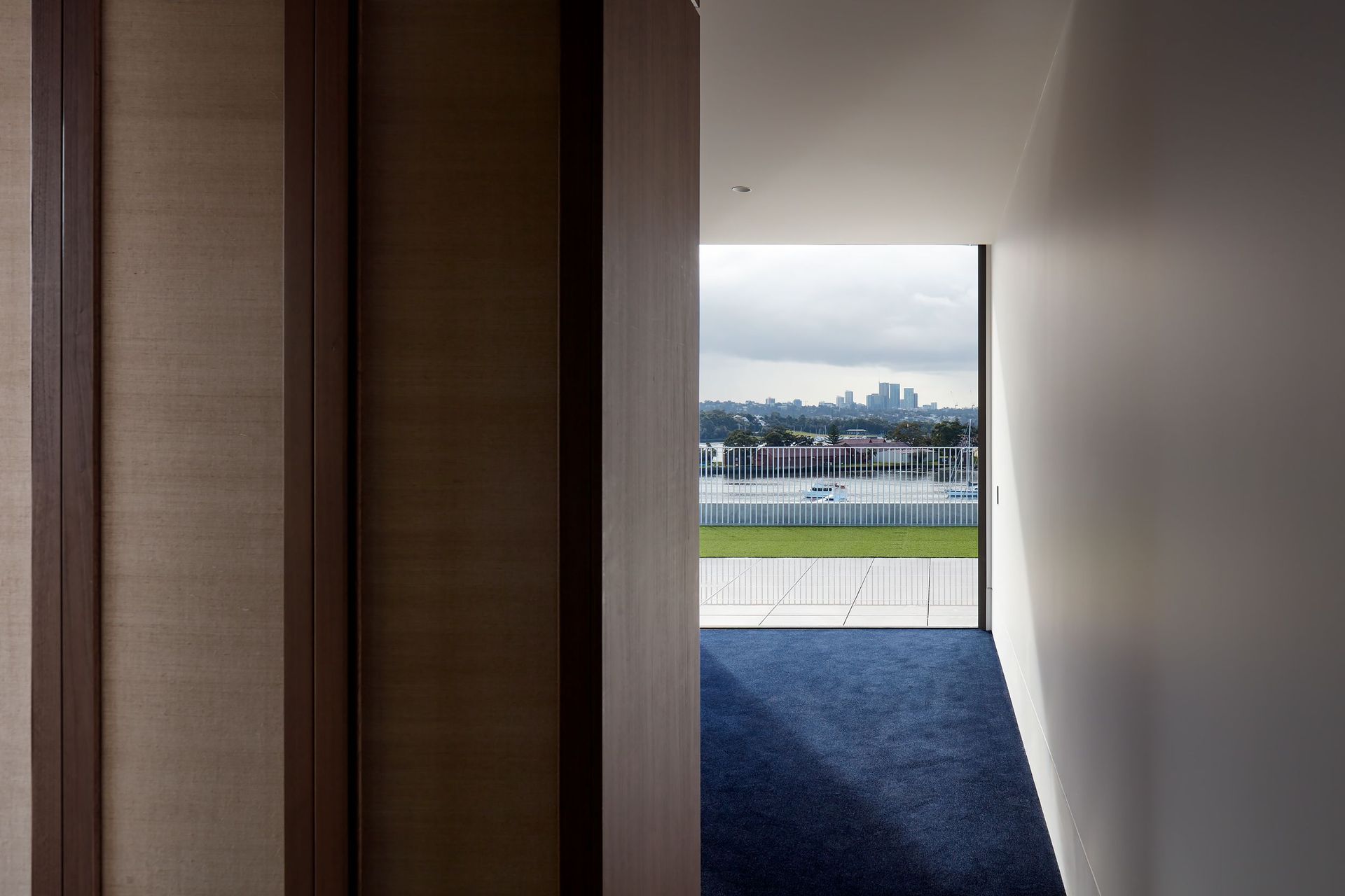 Elevated balconies with panoramic water views.