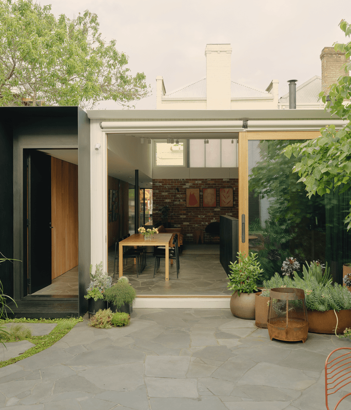 An architect-owner's eclectic laneway home that restores Victorian features with a contemporary twist