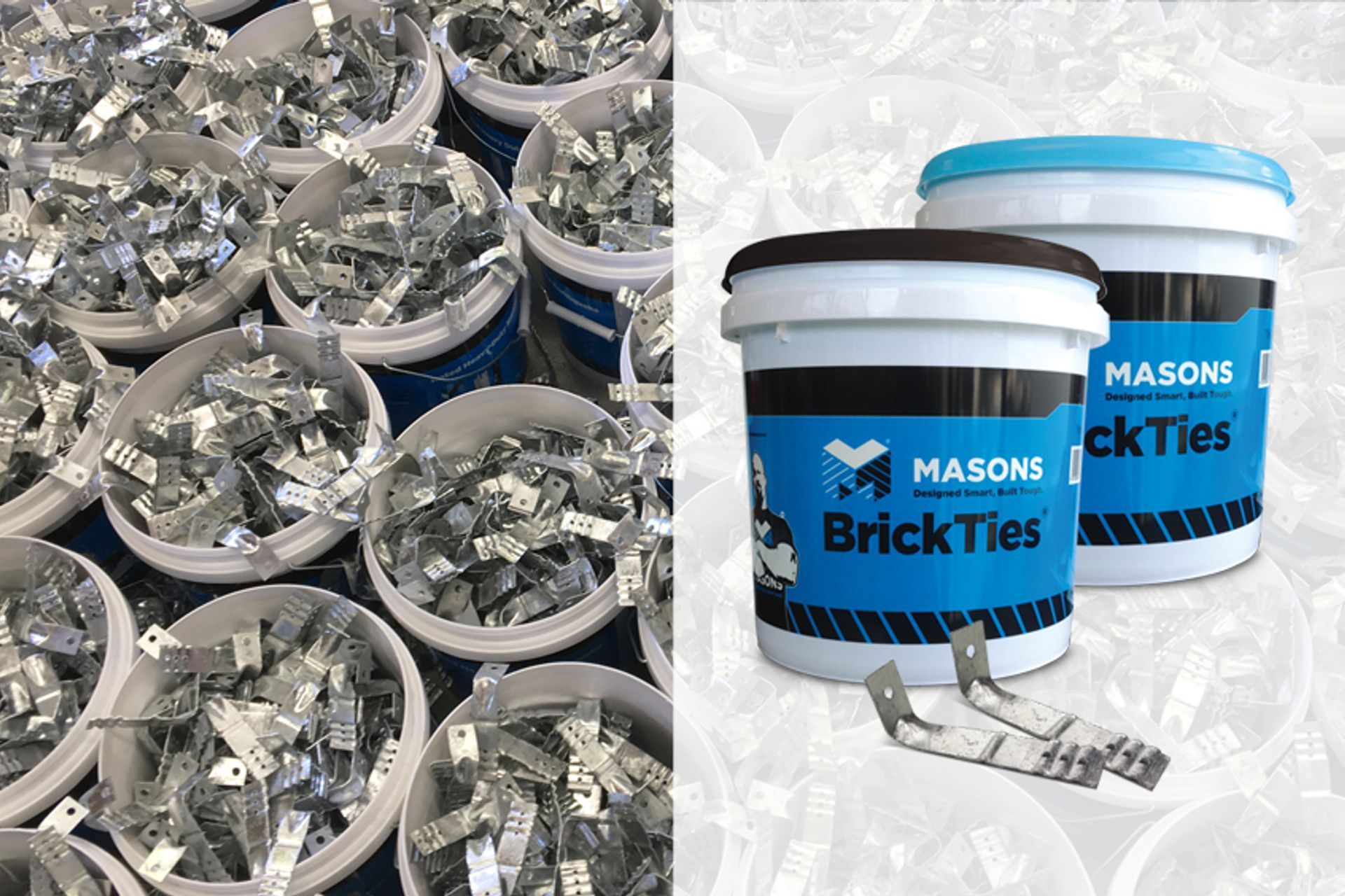 BrickTies the first innovation from Masons, which helped establish the company as the 'go to' provider for bricklaying tools and consumables.