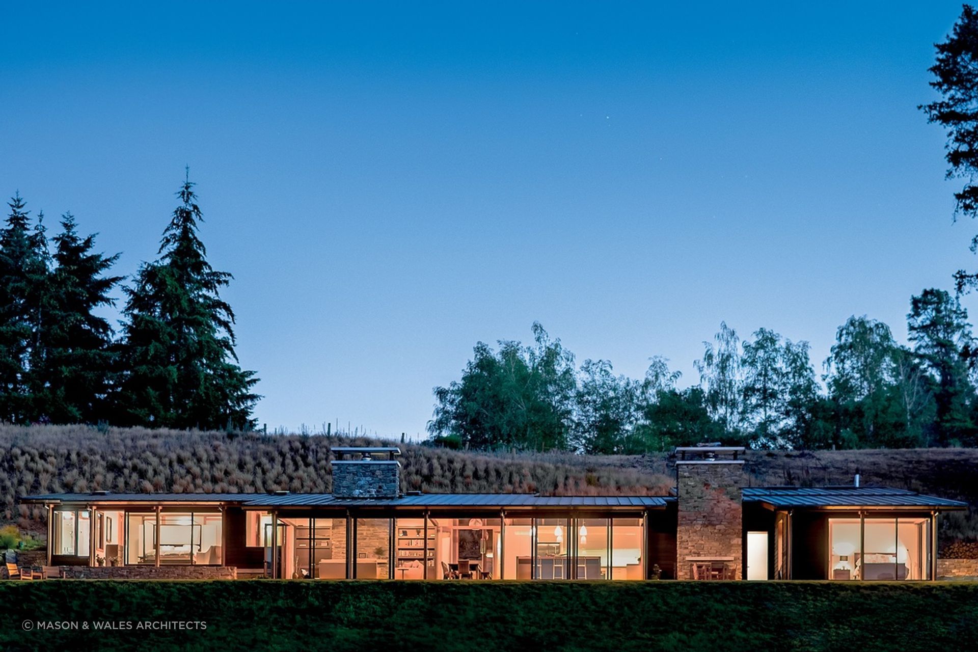 Views of the beautiful surrounding area can be enjoyed from anywhere inside the home. | Photography: Dennis Radermacher