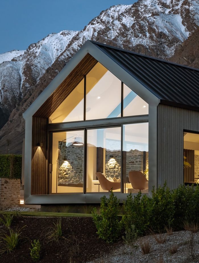 Full height windows offer majestic views