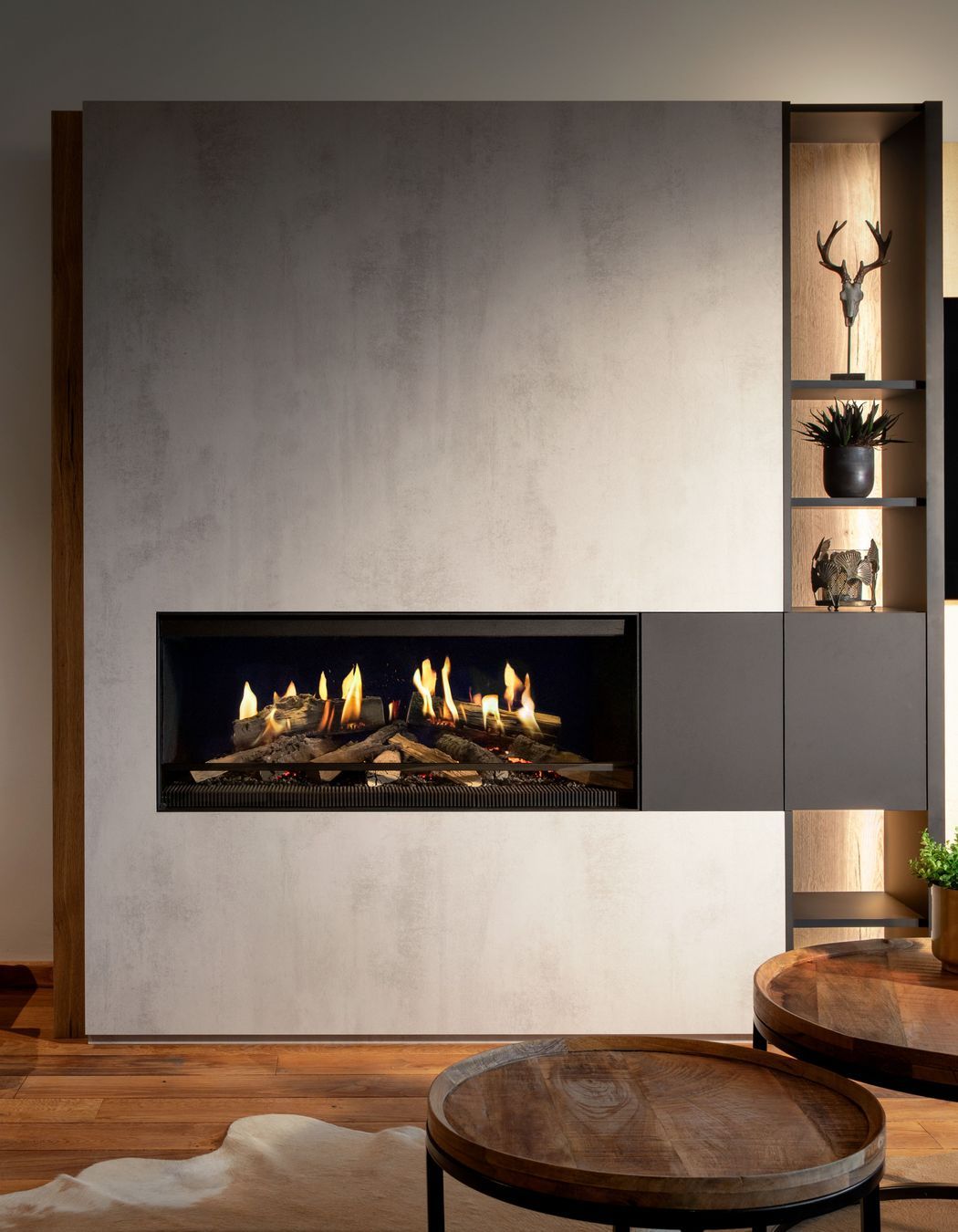 Kalfire electric fireplace.