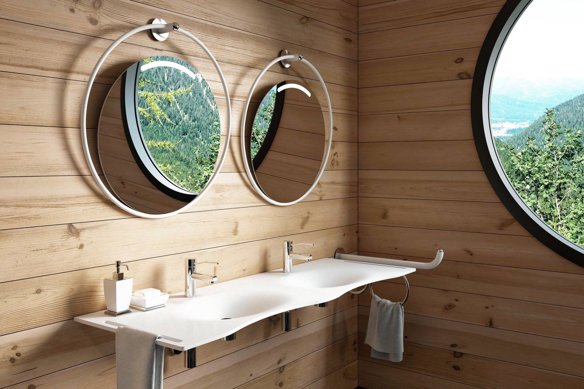 Universal design and accessibility can go hand in hand with style. Pictured here is a bathroom by SA Plumbing Supply using Goman universal design products. 