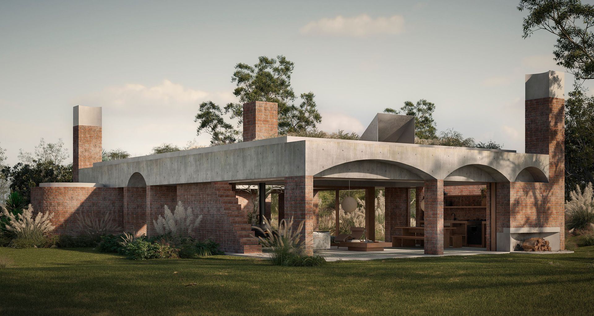 Mediterranean-inspired Hawks Nest by Ted Quinton Architecture.