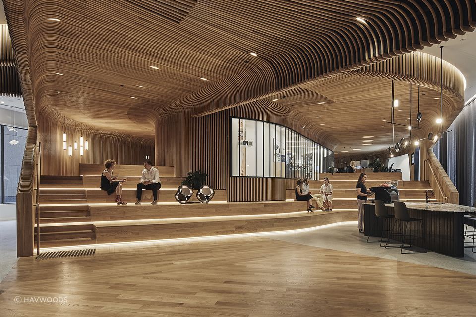 The Sculptform showroom in Melbourne from Woods Bagot showcases stunning craftsmanship