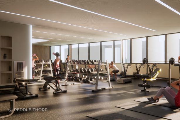 The key to the design is a sense of volume and transparency.