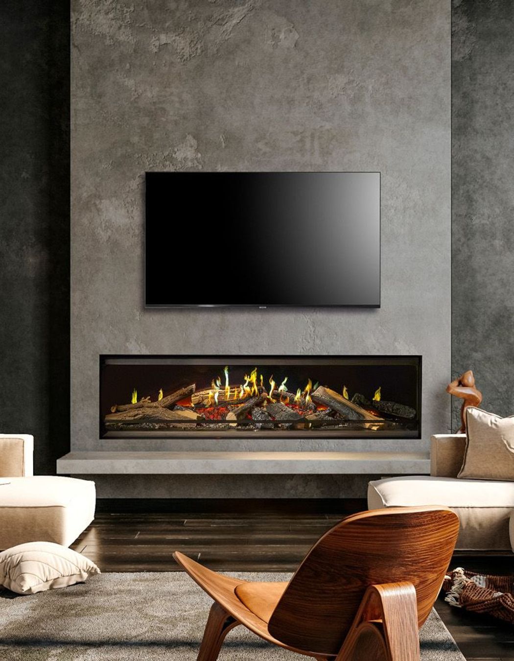 Kalfire offers a realistic flame and media bed.