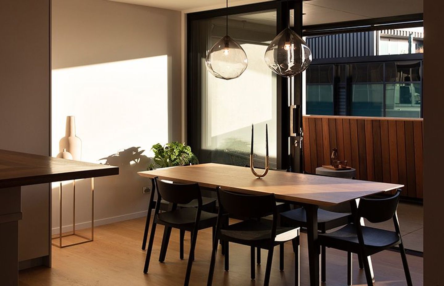 In the future, we will adopt more economical kitchens, like at this Aria Apartment in Auckland's Vinegar Lane, that efficiently utilises space and natural materials known to be anti-bacteria as well as aesthetically pleasing. Photograph by David Straight.
