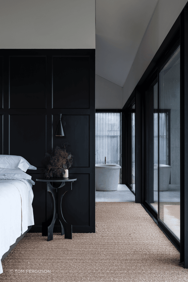 Jute rugs littered throughout add interesting texture and colour.