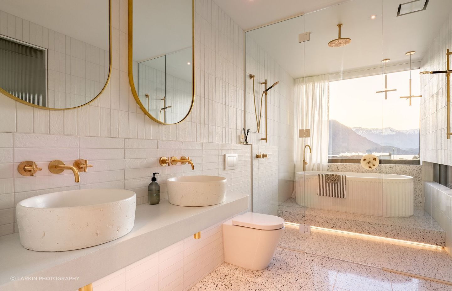 Heightened luxury in the upper level bathroom