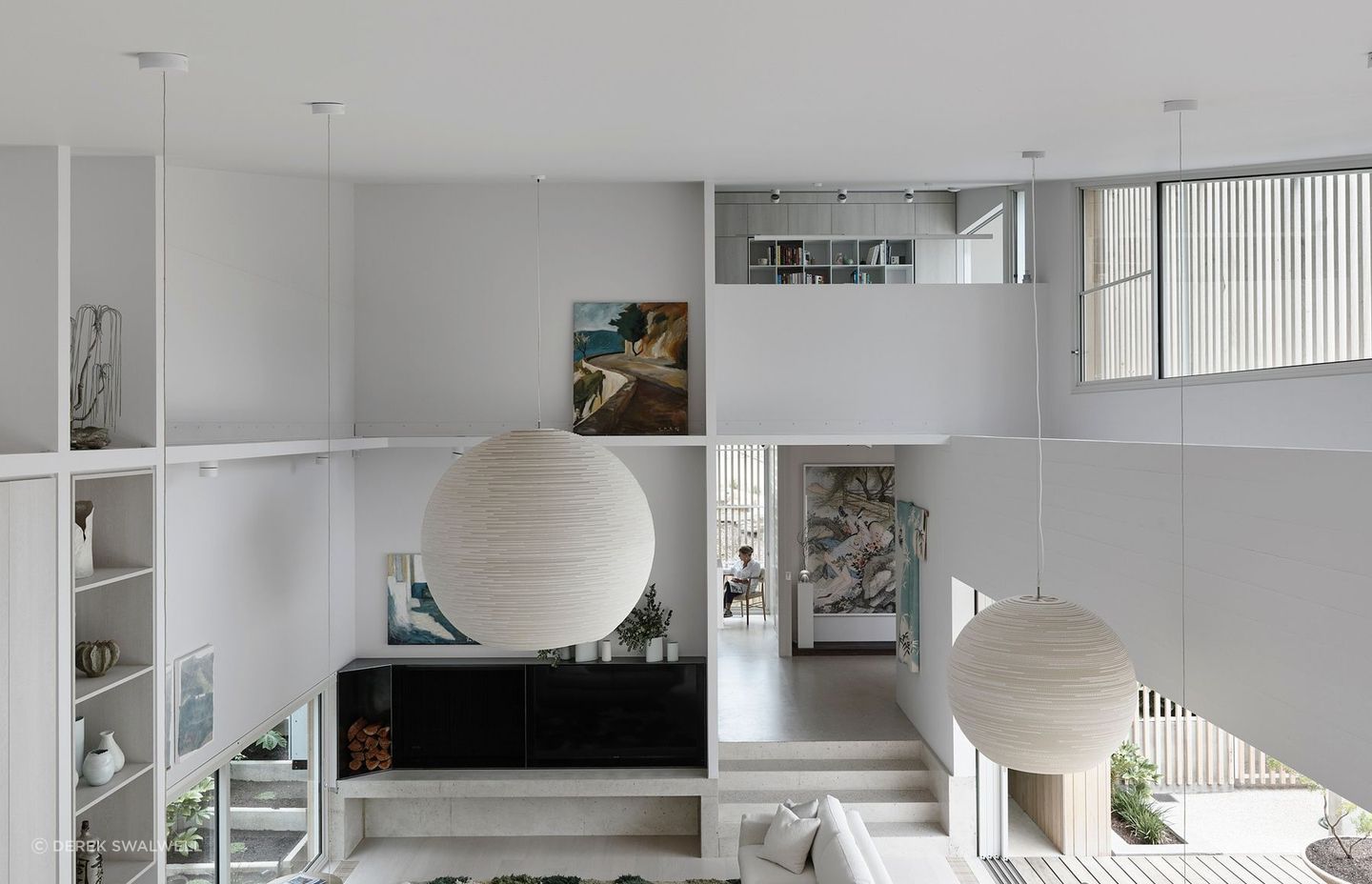 The house is a welcoming gallery for a collection of artistic forms.