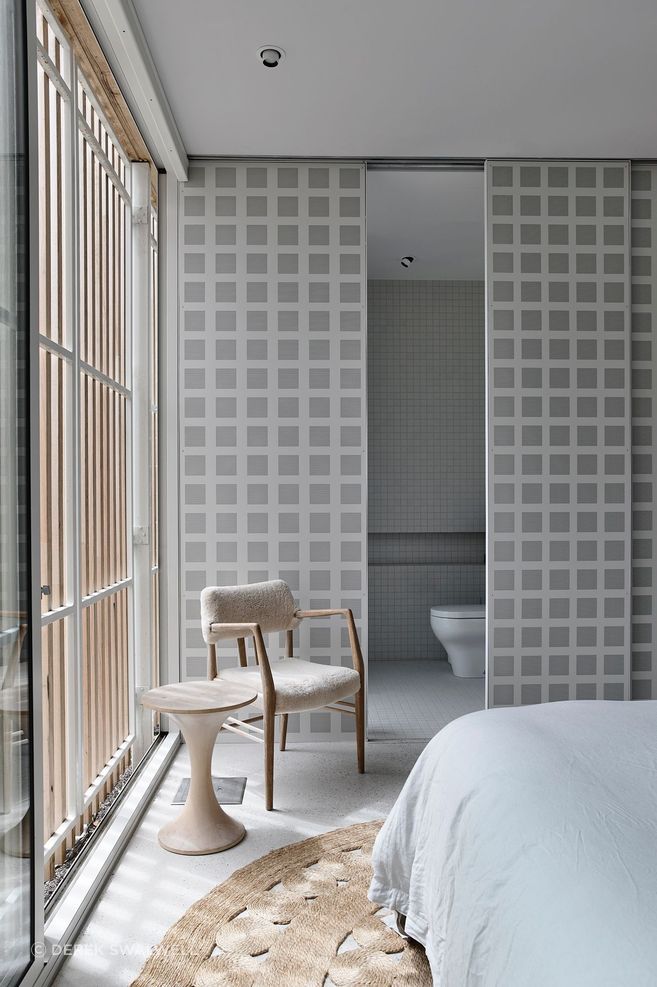 Japanese inflections are found throughout, such as the paper-look sliding doors.
