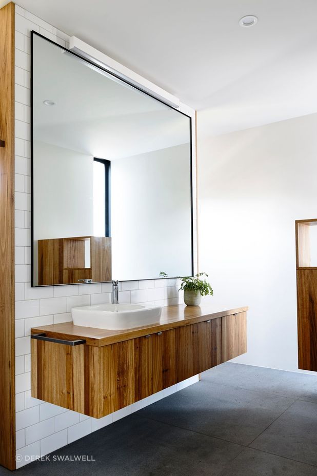 A muted palette for the bathroom.