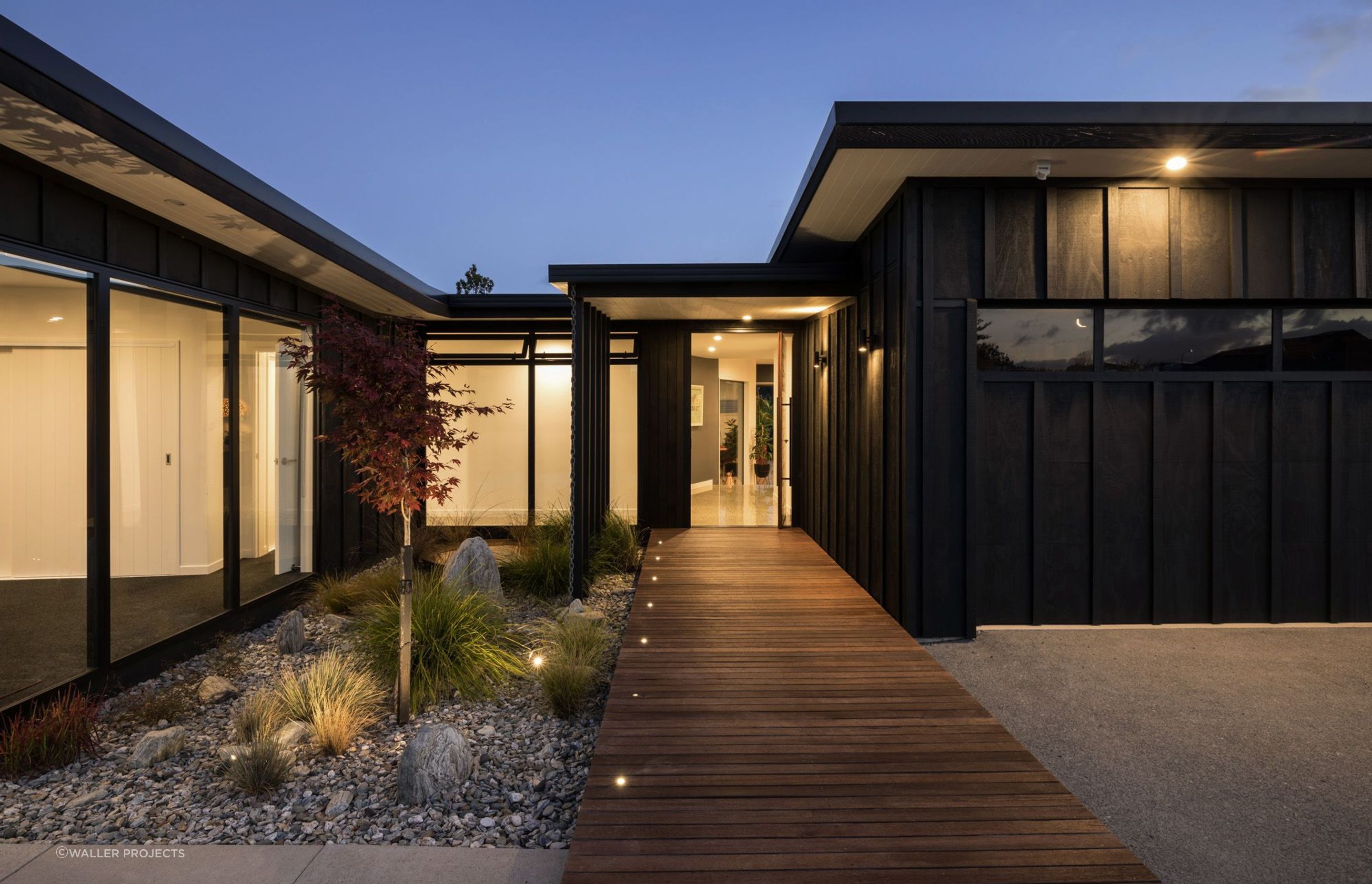 This elegant and modern home from Creative Arch and Waller Projects has a Homestar 7 rating. Photo: Mark Scowen