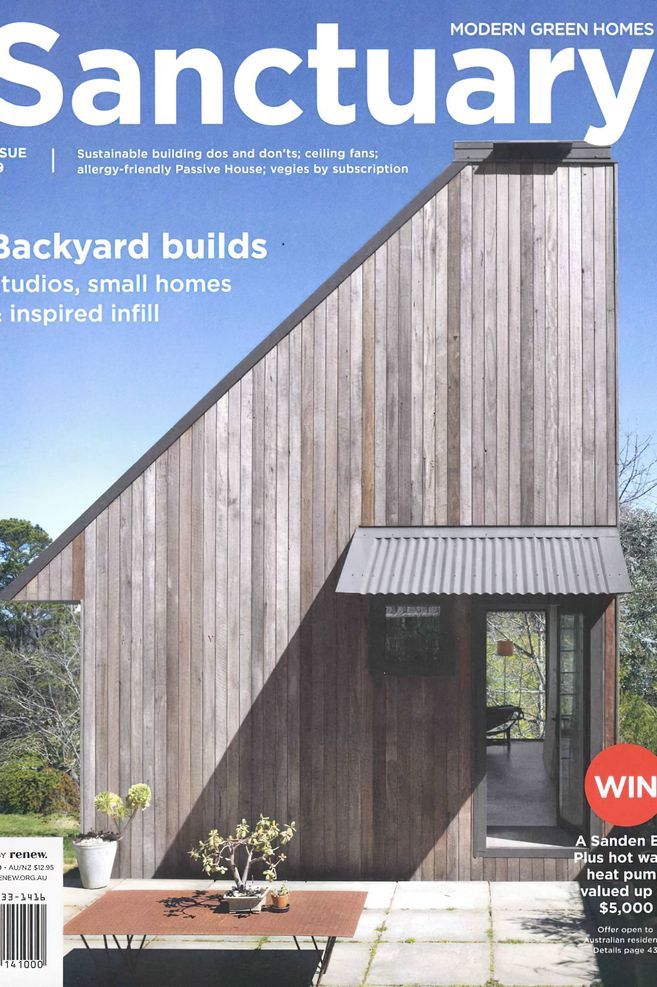 Great to see our Blue Mountains Studio on the front cover of Sanctuary Magazine.