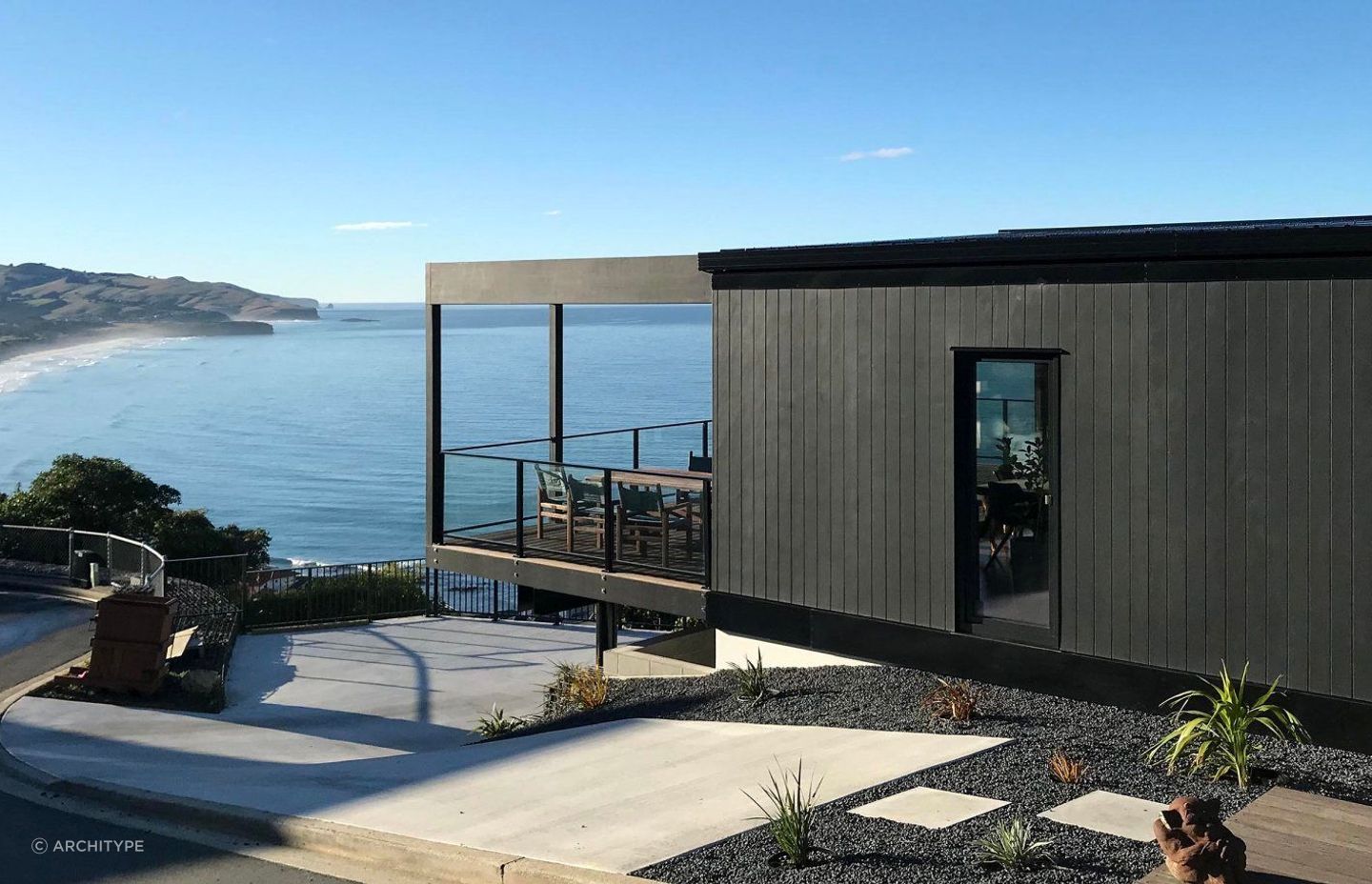 Ocean views grace this certified Passive House in St Clair, Dunedin. Photo: Tim Ross