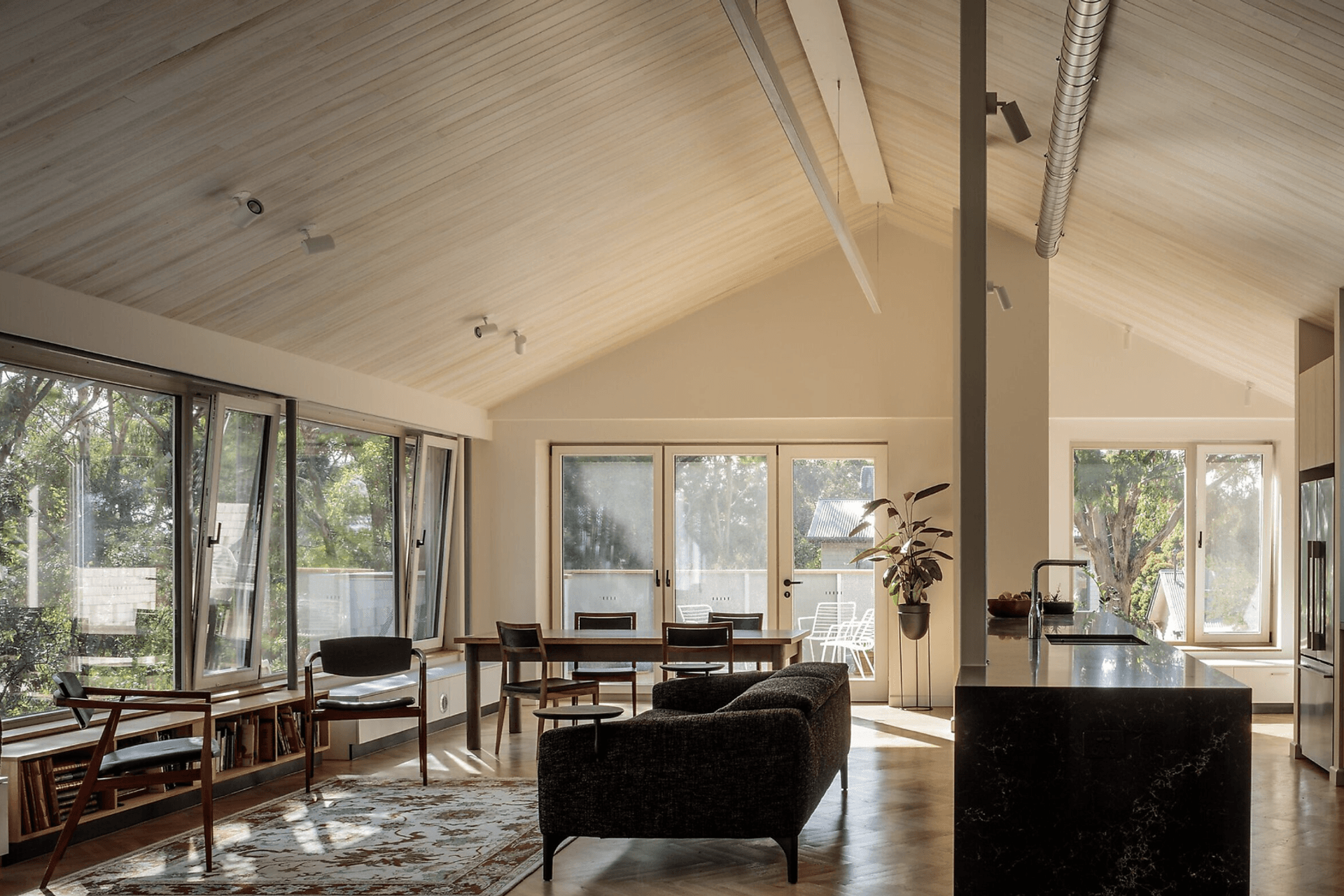 The homeowners wanted a low-energy house they could enjoy over a long period of time, a home that would outlive them, that would be comfortable and timeless.