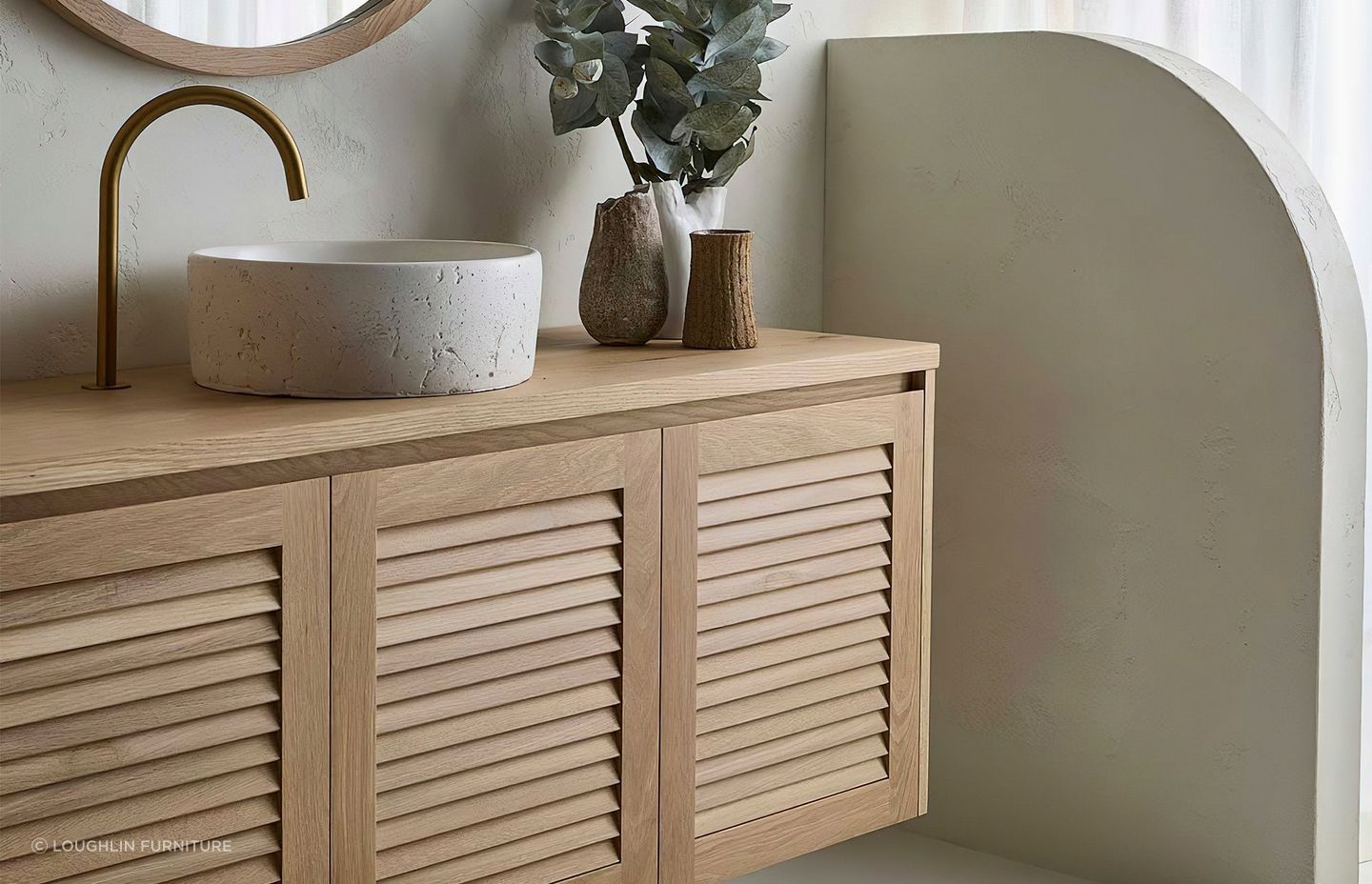 A coastal style that would right at place in the Hamptons with the Keys Vanity