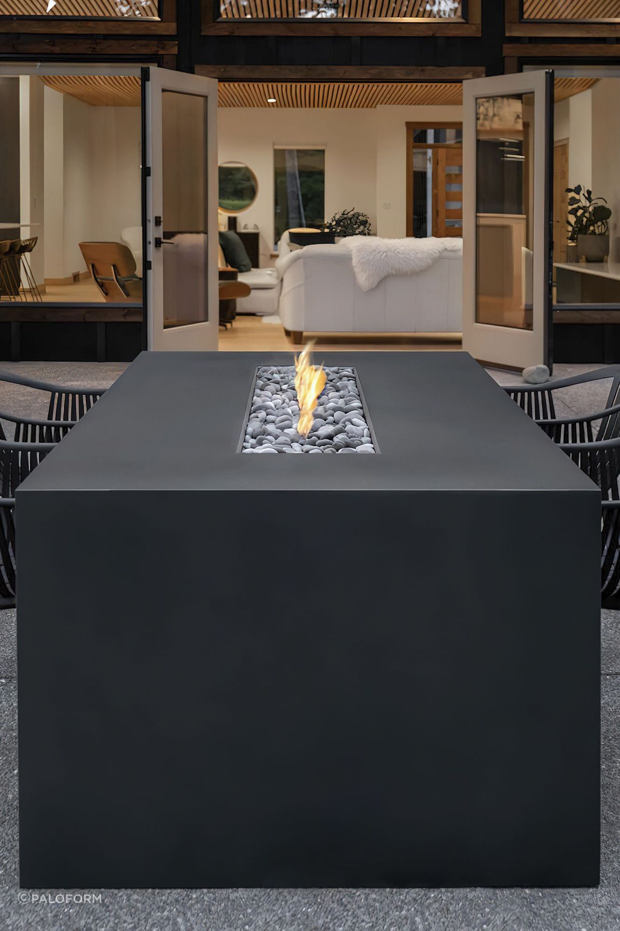 The Nimbus Fire Pit Table by Paloform