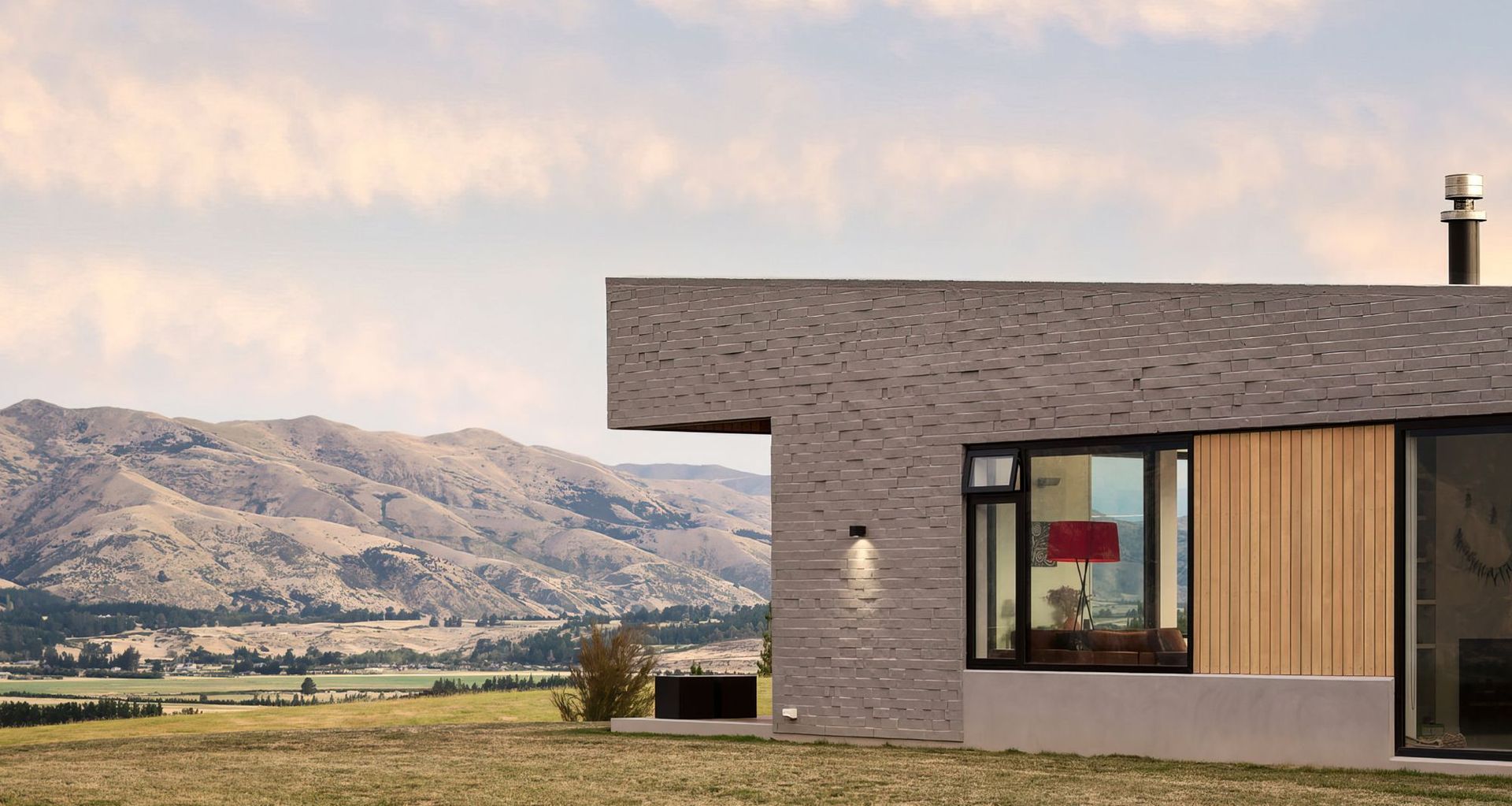 A designer home featuring Canterbury Clay Bricks.