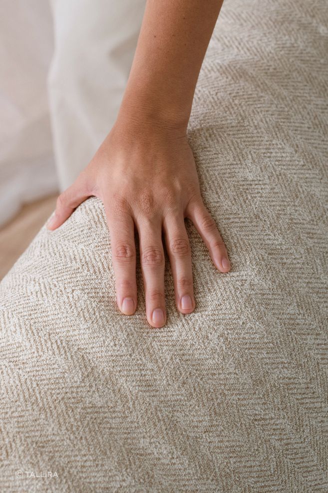 A closeup of the Comodo sofa.