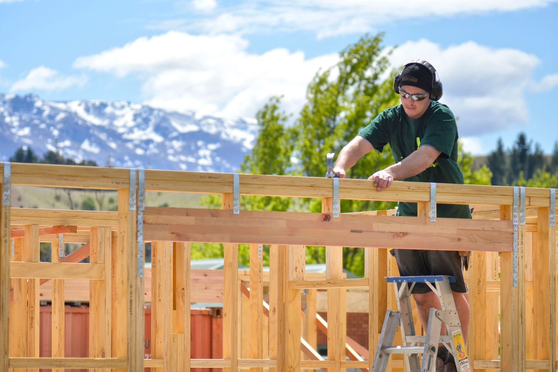 The engineered timber framing that emphasises strength and stability